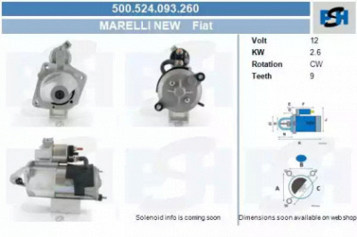 CV PSH 500524093260 -  Стартер